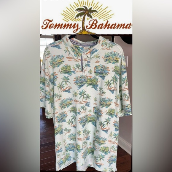 Tommy Bahama Other - 🌴 Tommy Bahama Palm Desert Pina Isle Polo Jersey Shirt• Size 2XL•